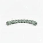 Tour De Lit Tressé Vert d'eau à 3 Brins - Vignette | Mon Tour de Lit Tresse