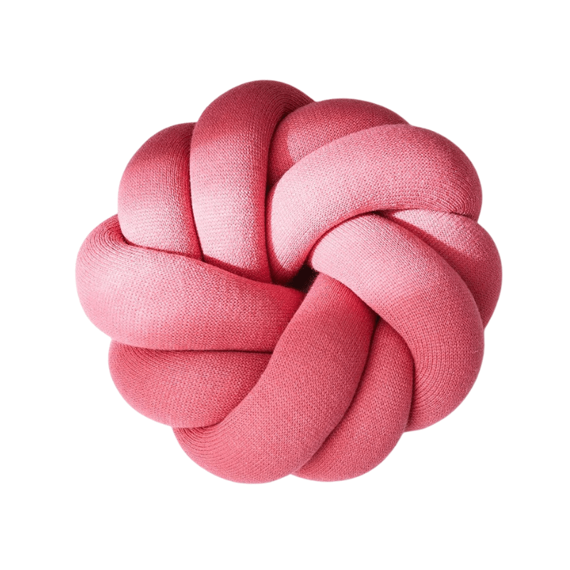 coussin tresse enfant rose