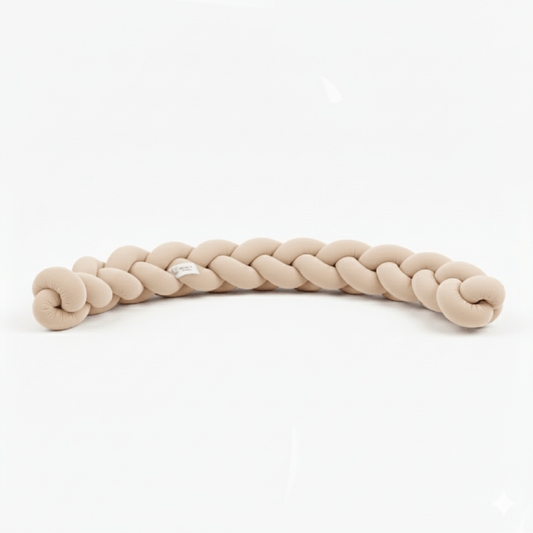 Tour de Lit Tressé Beige à 3 Brains